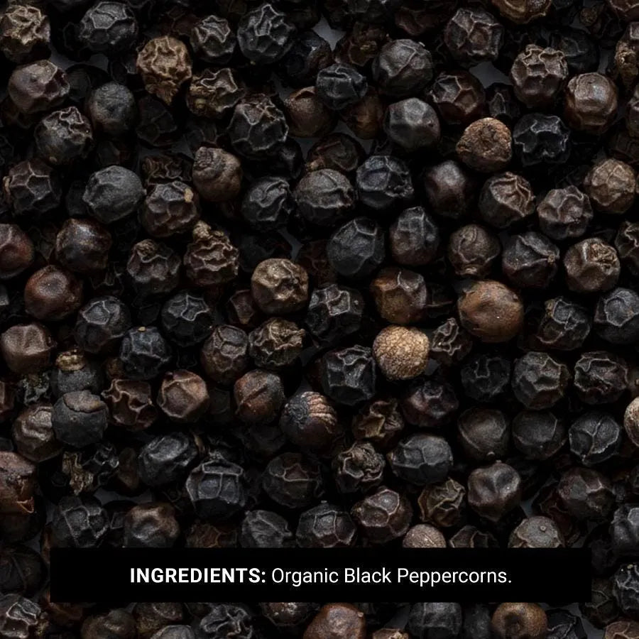 Frontier Co-op Black Peppercorns, Whole, Organic, Fairtrade Certified 1 lb.