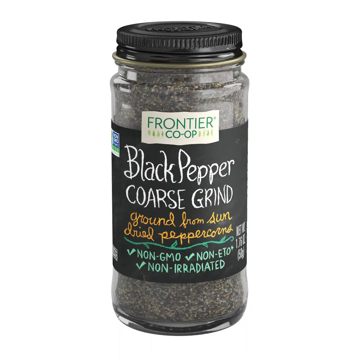Frontier Co-op Coarse Grind Black Pepper 1.76 oz.