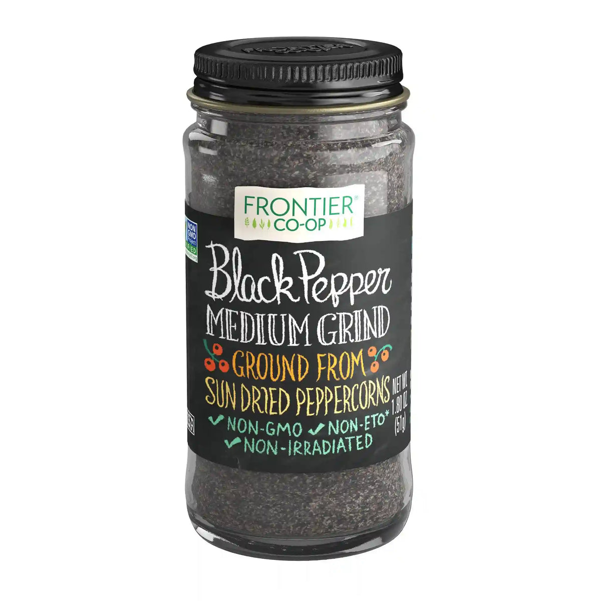 Frontier Co-op Black Pepper, Medium Grind 1.80 oz.