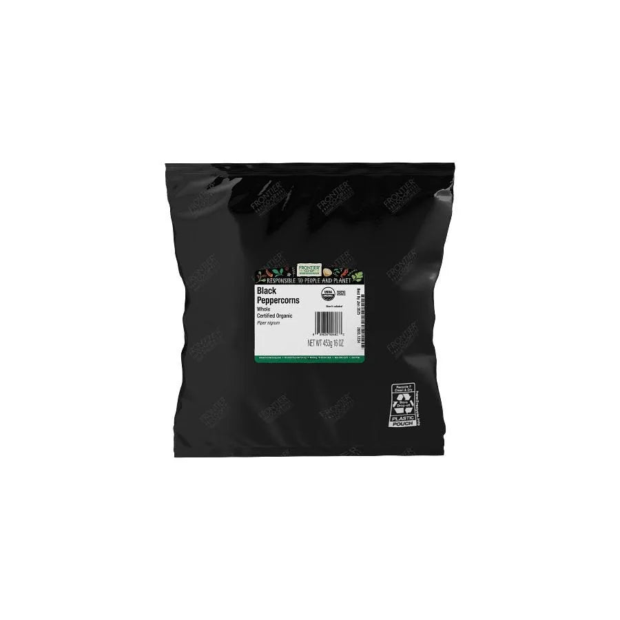 Frontier Co-op Black Peppercorns, Organic 1 lb.