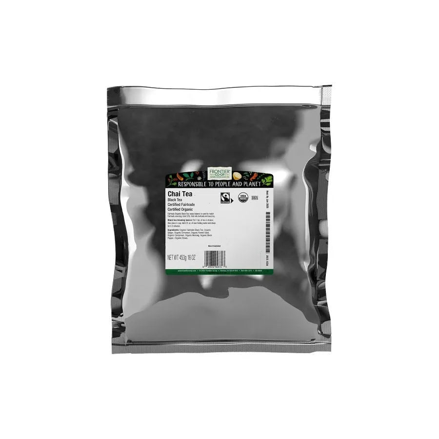 Frontier Co-op Chai Tea, Organic, Fairtrade Certified 1 lb.
