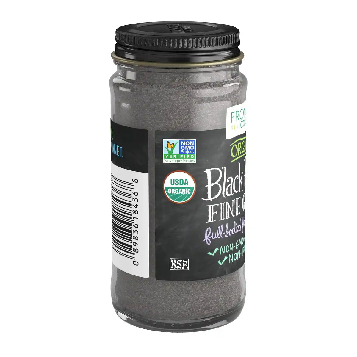 Frontier Co-op Black Pepper, Fine Grind, Organic 1.80 oz.