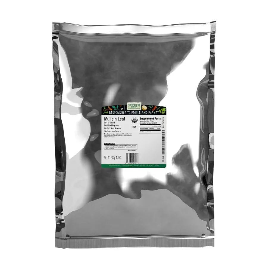 Frontier Co-op Mullein Leaf, Cut & Sifted, Organic 1 lb.
