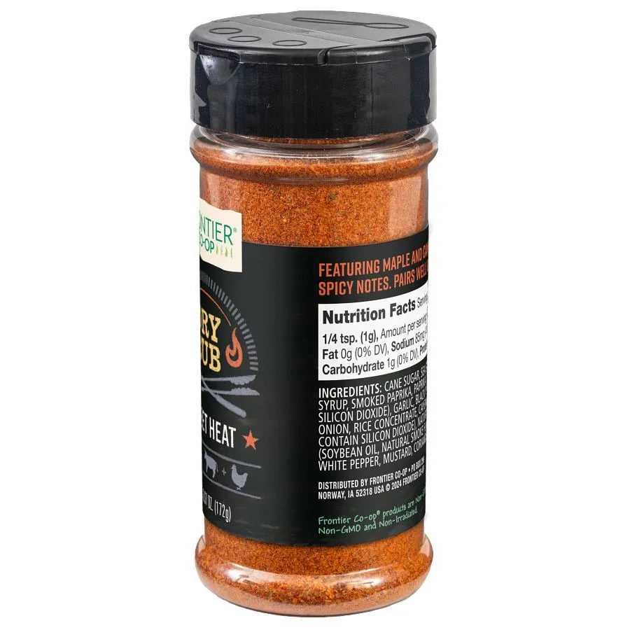 Frontier Co-op Sweet Heat Dry Rub 6.07 oz.