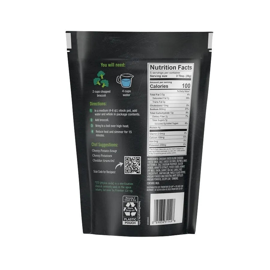 Frontier Co-op Broccoli Cheddar Soup Mix 4.59 oz.