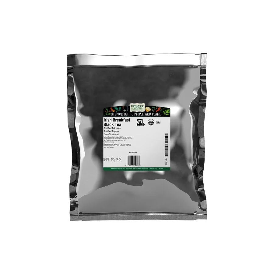 Frontier Co-op Irish Breakfast Black Tea, Organic, Fairtrade Certified 1 lb.
