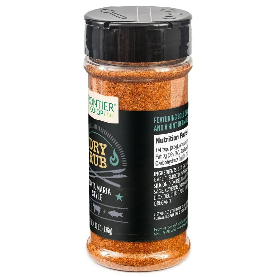 Frontier Co-op Santa Maria Style Dry Rub 4.80 oz.