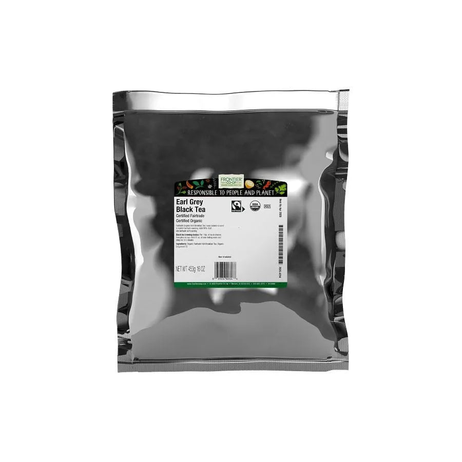 Frontier Co-op Earl Grey Black Tea, Organic, Fairtrade Certified 1 lb.