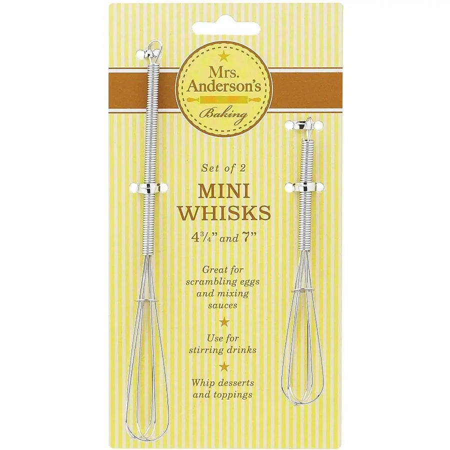 Mrs. Anderson Baking Mini Whisk Set of 2
