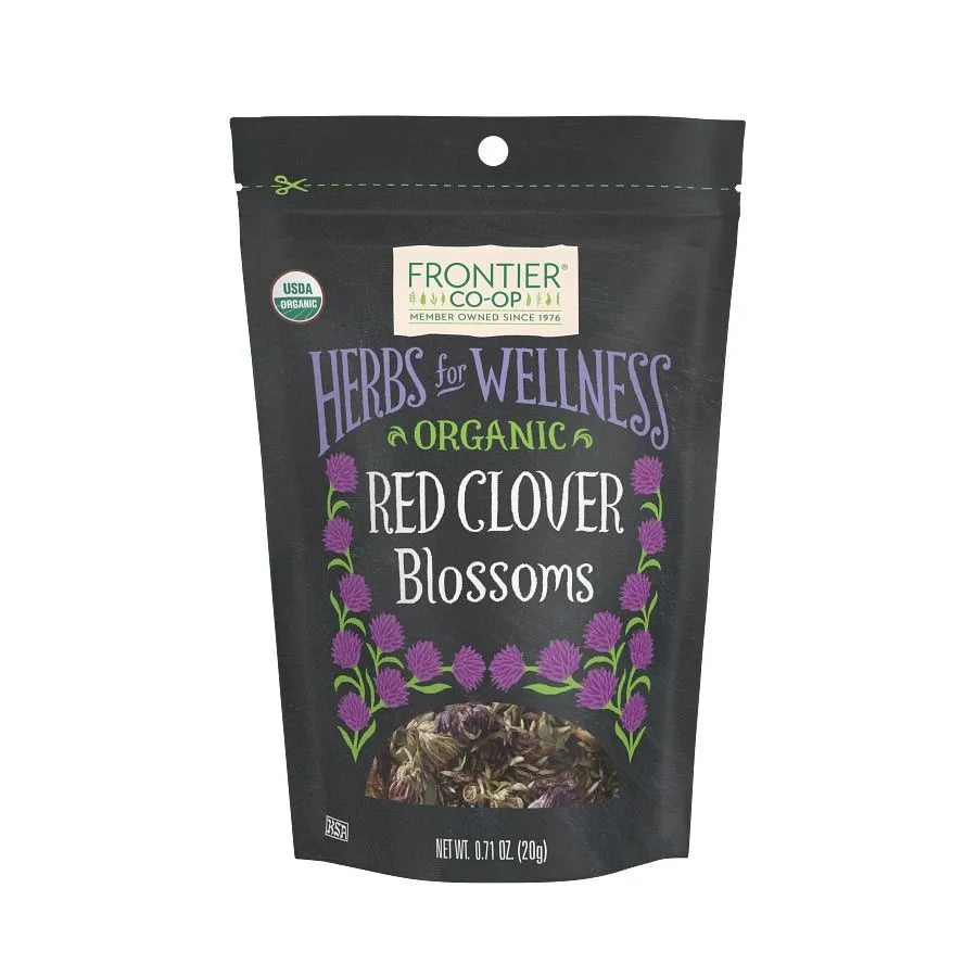 Frontier Co-op Whole Red Clover Blossoms, Organic 0.71 oz.