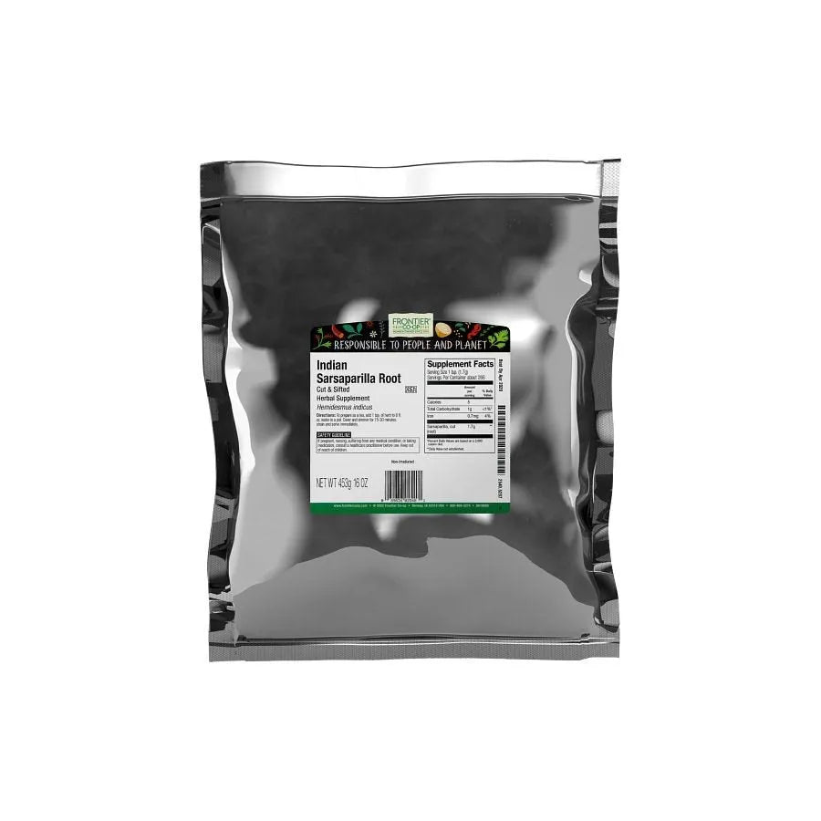 Frontier Co-op Indian Sarsaparilla Root, Cut & Sifted 1 lb.