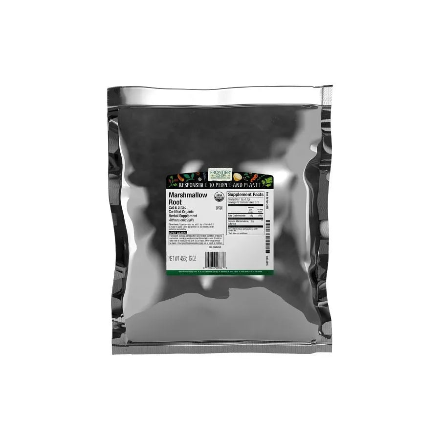 Frontier Co-op Marshmallow Root, Cut & Sifted, Organic 1 lb.