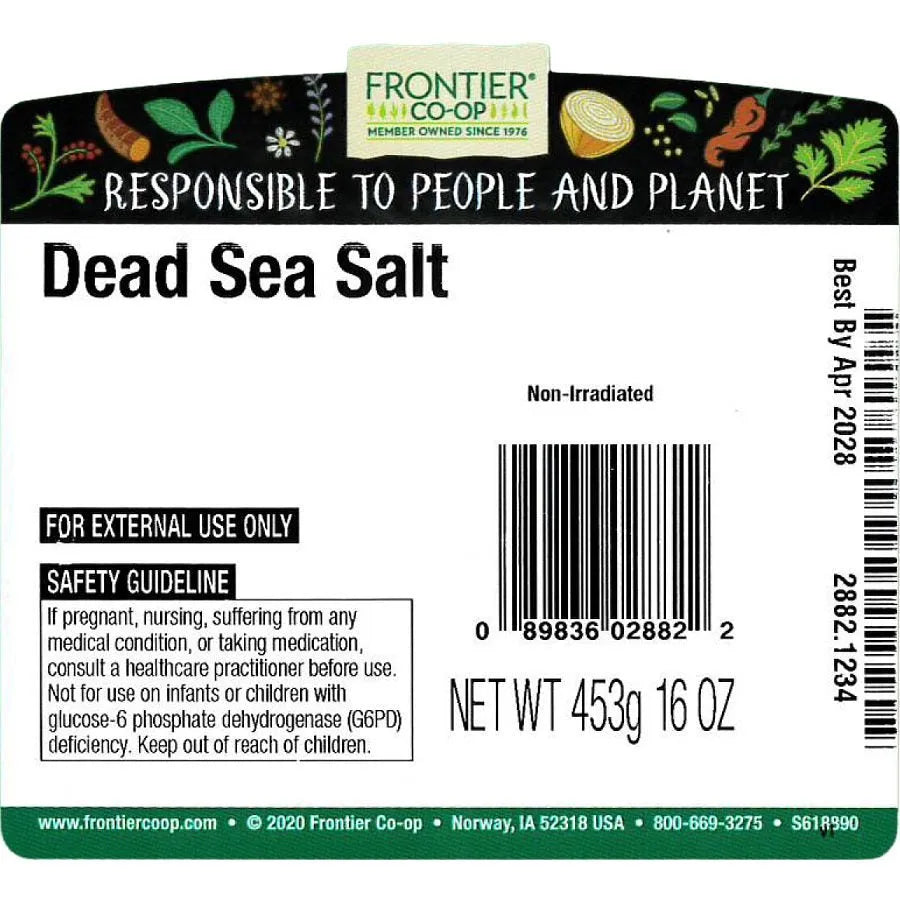 Frontier Co-op Dead Sea Salt 1 lb.