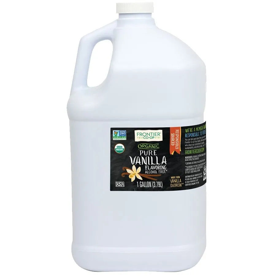 Frontier Co-op Pure Vanilla Flavoring, Organic 1 gallon