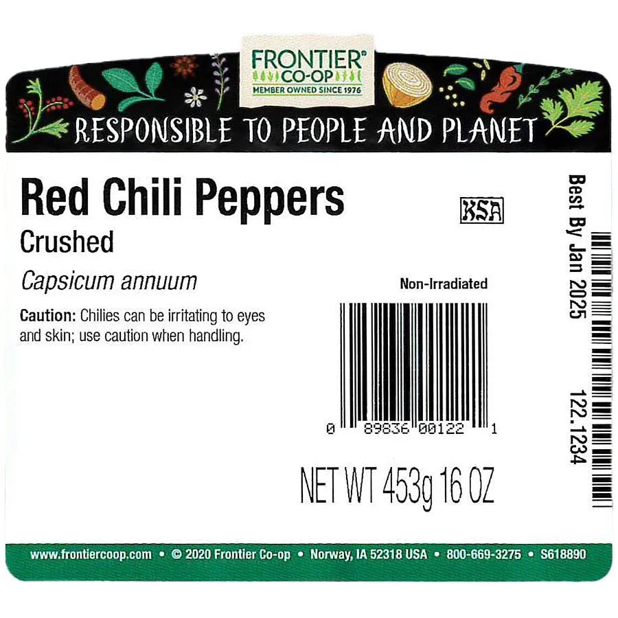 Frontier Co-op Crushed Red Chili Peppers 1 lb