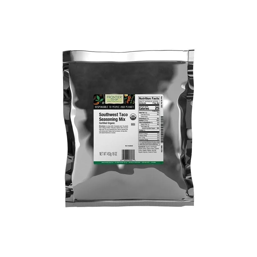 Frontier Co-op Southwest Taco Seasoning, Organic 1 lb.