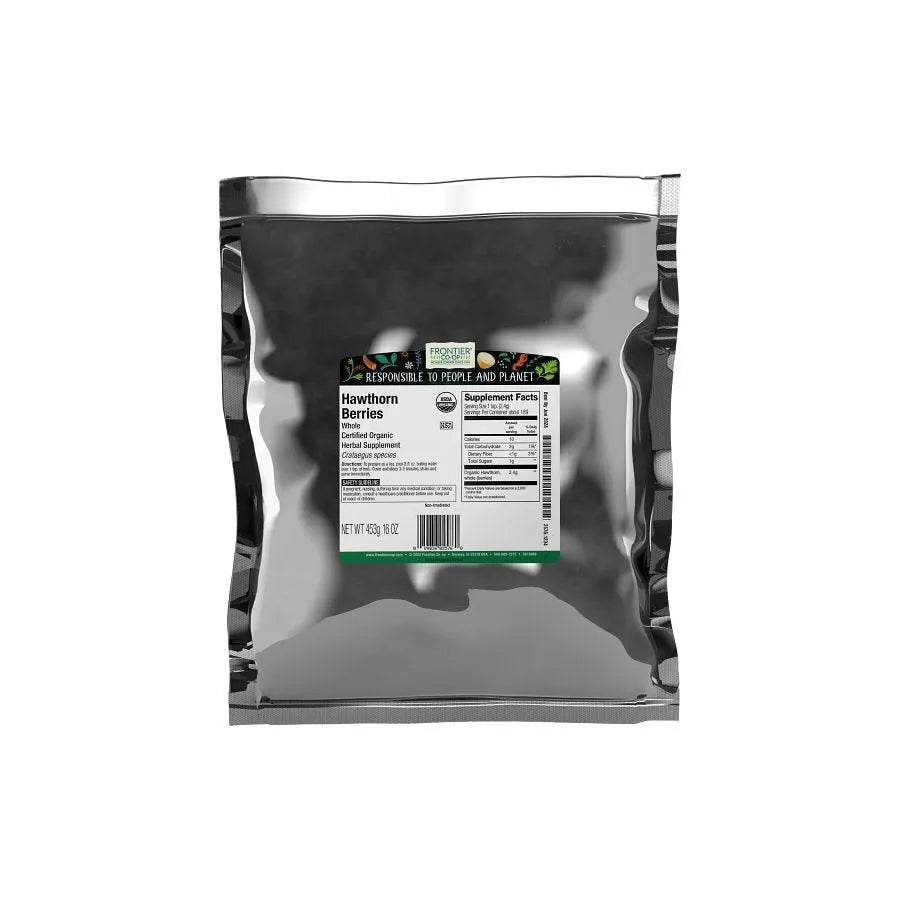 Frontier Co-op Hawthorn Berries, Whole, Organic 1 lb.