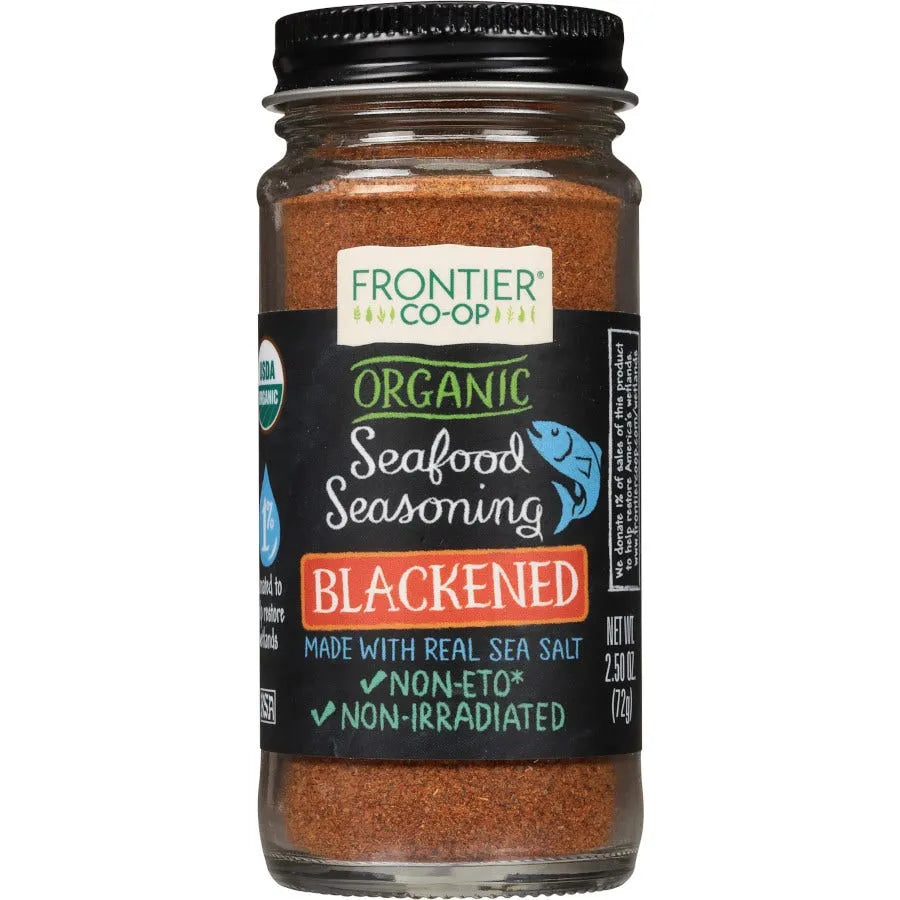 Frontier Co-op Seafood Seasoning, Blackened, Organic 2.50 oz.