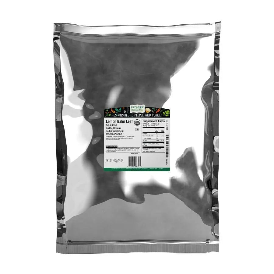 Frontier Co-op Lemon Balm Leaf, Cut & Sifted, Organic 1 lb.