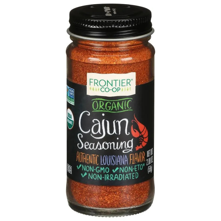 Frontier Co-op Cajun Seasoning, Organic 2.08 oz.
