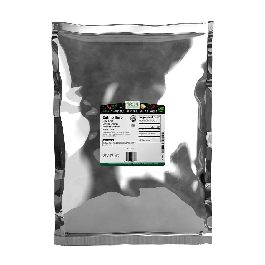 Frontier Co-op Catnip Herb, Cut & Sifted, Organic 1 lb.