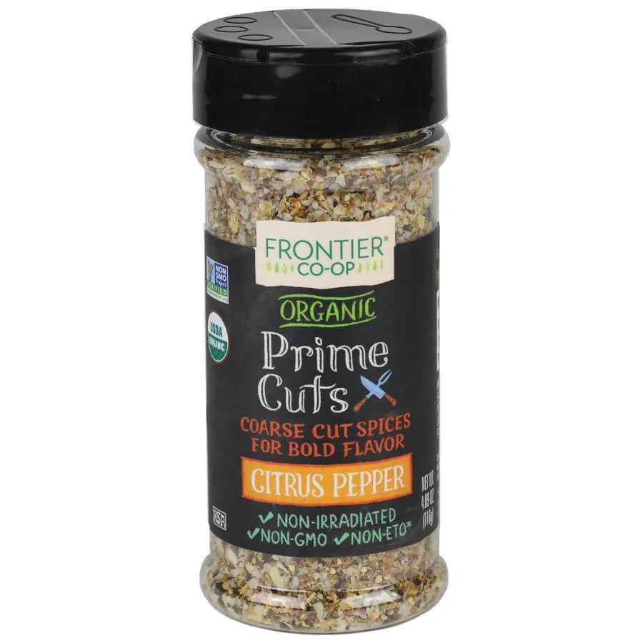 Frontier Co-op Prime Cuts Citrus Pepper, Organic 4.09 oz.