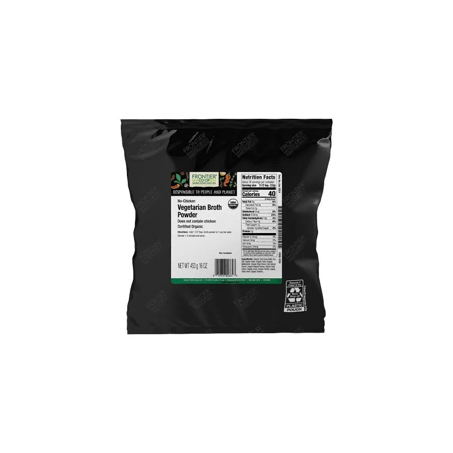 Frontier Co-op No-Chicken Broth Powder, Organic 1 lb.